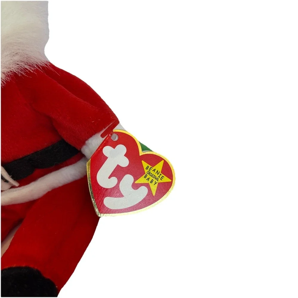 RARE Ty Beanie Baby SANTA  1998 Plush Toy New‎ With Tag Errors MINT Condition